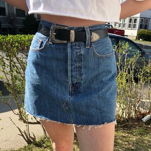 Levi’s High Waisted Denim Mini Skirt